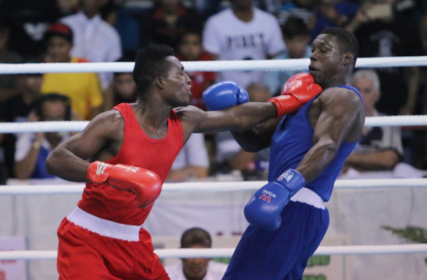 Julio César La Cruz en su estreno en la división de 91 kilogramos. Foto: Mónica Ramírez, de Jit