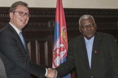 Presidente del Parlamento cubano recibe a jefe de Estado serbio