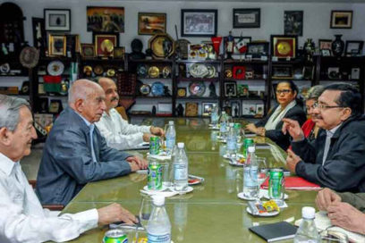 Recibió Machado Ventura a Secretario General del FMLN