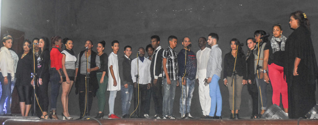 Los jóvenes de la Academia de Canto Mariana de Gonitch. Foto: Heriberto González Brito