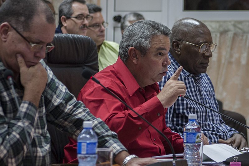 Ulises Guilarte De Nacimiento (al centro), secretario general de la CTC. Foto: René Pérez Massola