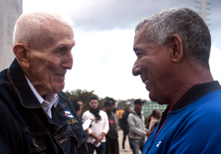 Acto de abanderamiento del equipo cubano de béisbol que asiste a la Serie del Caribe 2018. Foto: José Raúl Rodríguez Robleda
