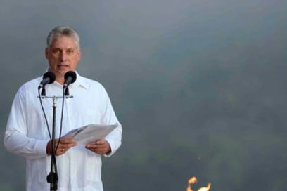 Discurso de Díaz-Canel en ceremonia militar en el Tercer Frente