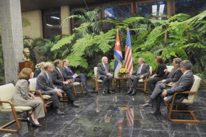 Recibió Raúl a delegación del Congreso de Estados Unidos