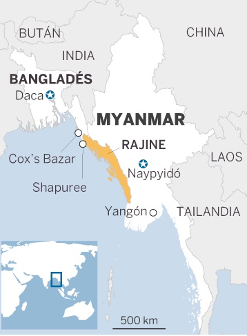 Mapa de la zona. Tomado de El País.