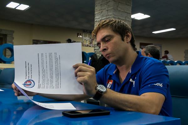 Lázaro Bruzón estuvo presente en la conferencia de prensa. Foto: Calixto N. Llanes.