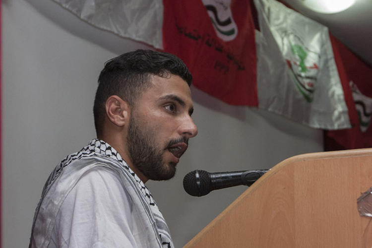 Adham Motawi, secretario del Partido Unión Democrática Palestina.