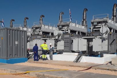 Lista primera parte de la central eléctrica diésel de Matanzas