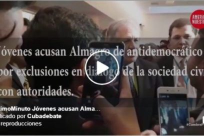 Jóvenes increpan a Almagro por carácter excluyente y antidemocrático del Foro de Juventudes