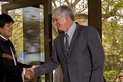 Miguel Díaz- Canel y Evo Morales  visitan el Centro de Ingeniería Genética y Biotecnología de Cuba (+ Fotos)