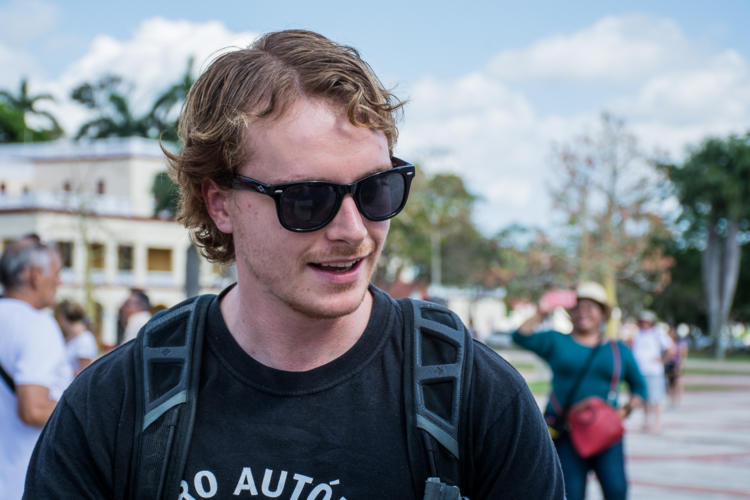 Kiernan Colby se ha quedado enamorado de la Isla |foto: Leandro Armando Pérez Pérez