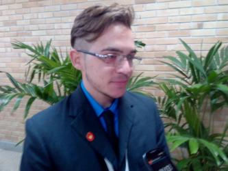 Luis Angel Adán Robles, estudiante de tercer año de Medicina, diputado por el municipio de Centro Habana, 20 años.