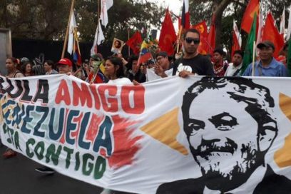 Marcha antimperialista recorre Lima