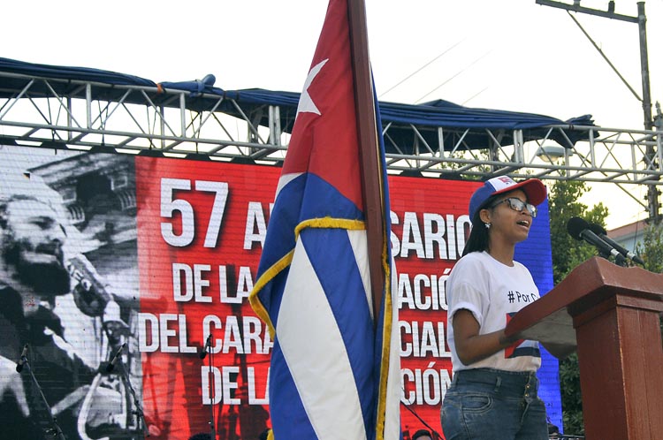 Mirthia Brossard, presidenta de la OCLAE. Foto: José Raúl Rodríguez Robleda