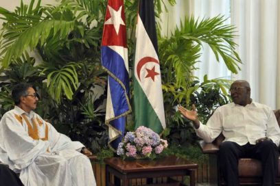 Salvador Valdés recibió a líder parlamentario saharaui