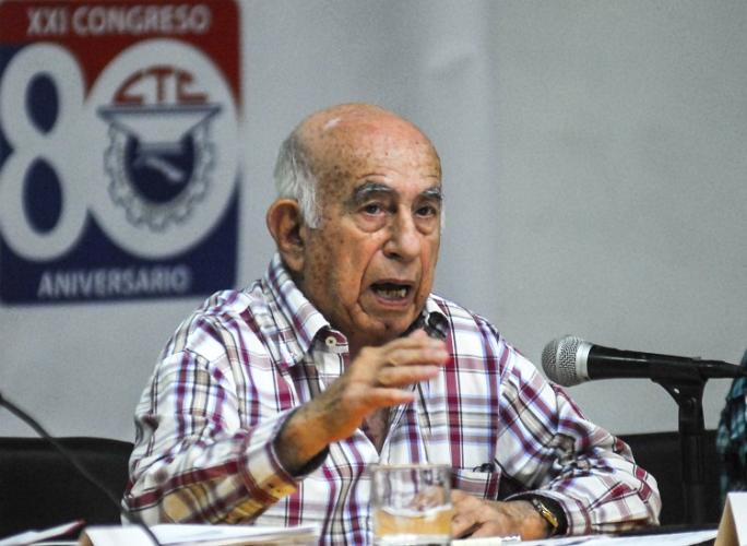 “Tenemos plena confianza en el movimiento sindical”, afirmó Machado Ventura, segundo secretario del Comité Central del Partido. Foto: Heriberto González Brito