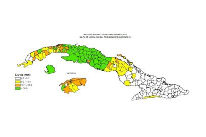Registran notables lluvias más de 120 estaciones pluviométricas