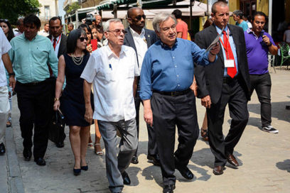 Guterres reconoce a Cuba por restauración de La Habana a pesar del bloqueo