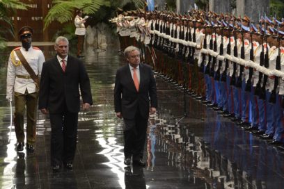 Recibe presidente cubano a secretario general de Naciones Unidas (+Fotos)