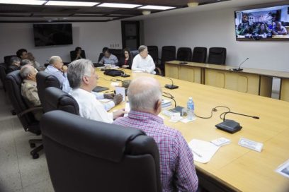 Intercambió Díaz-Canel con autoridades de las provincias afectadas por intensas lluvias