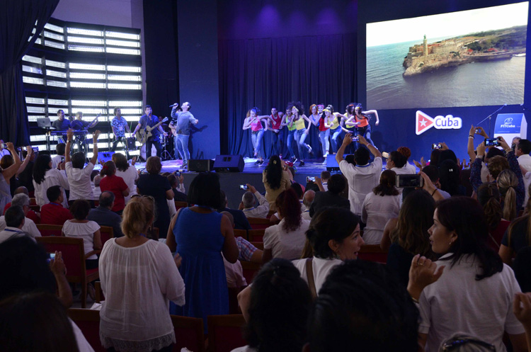 Agrupación musical cubana en la inauguración oficial de la edición 38 de la Feria Internacional de Turismo de Cuba (FITCuba 2018) Villa Clara. Foto: Joaquín Hernández Mena