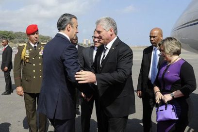 Miguel Díaz-Canel begins official visit to Venezuela