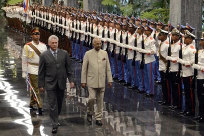 Recibió Díaz-Canel al presidente de la India (+ Fotos)