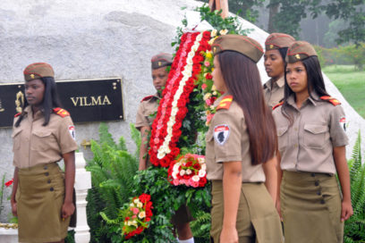 Rindieron homenaje a la Heroína Vilma Espín en su tierra natal