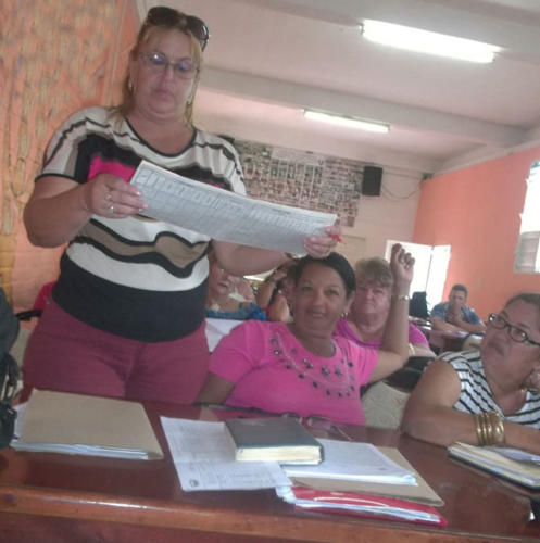 Sindicalistas avileños se pronuncian por el mejoramiento de las condiciones de trabajo, prevenir accidentes y enfermedades profesionales. Foto: José Luis Martínez Alejo