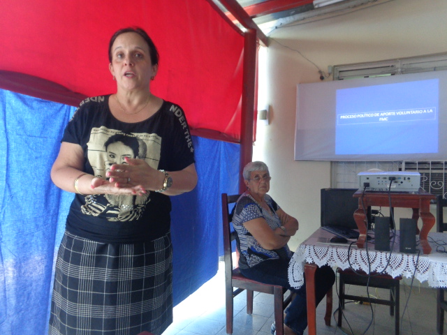 Teresa González Barea en la presentación de la convocatoria. Foto: Jorge Pérez Cruz