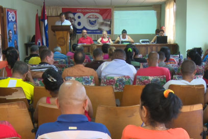 Trabajadores cubanos en Congreso