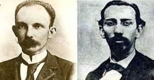 José Martí (izquierda) y Manuel Mercado.