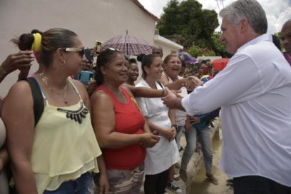 Renovado y con más patriotismo recibió El Cobre a Díaz-Canel