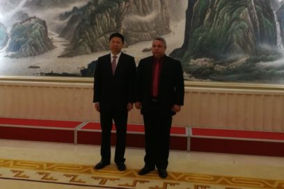 Recibe ministro chino a secretario general de la CTC