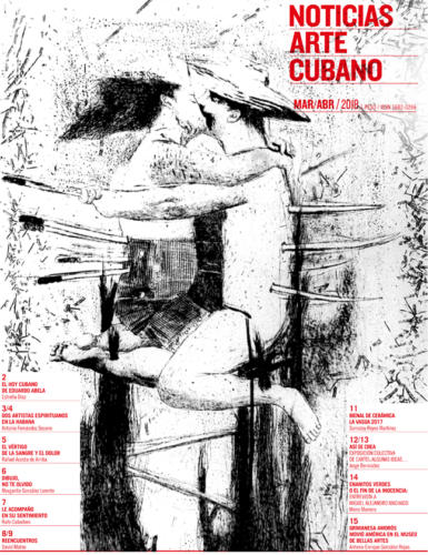 Portada de la última edición de Noticias Arte Cubano