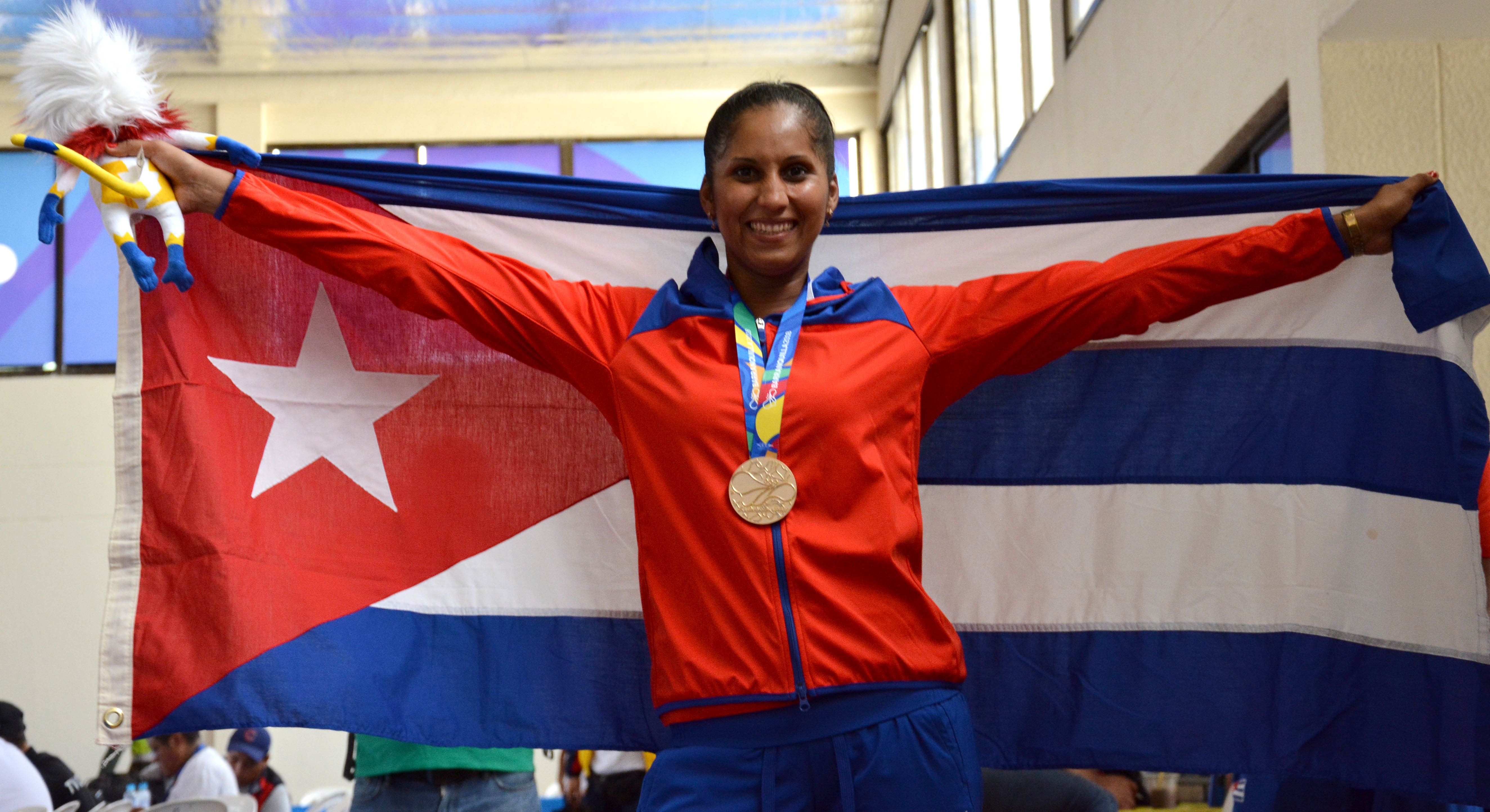 Cirelys Martínez, campeona del karate en los Juegos Centroamericanos y del Caribe. Foto; Marcelino Vázquez