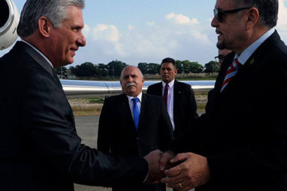 Cuban President arrives in Jamaica