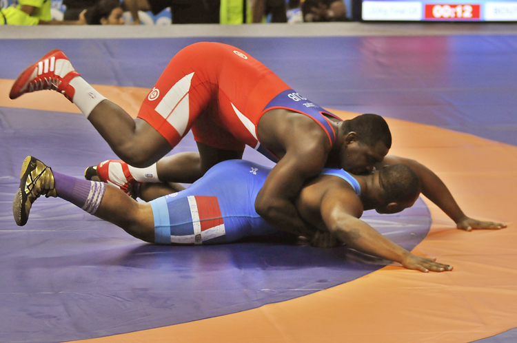 Mijaín López ganó su segundo oro a nivel centrocaribeño. Foto: José Raúl Rodríguez Robleda.