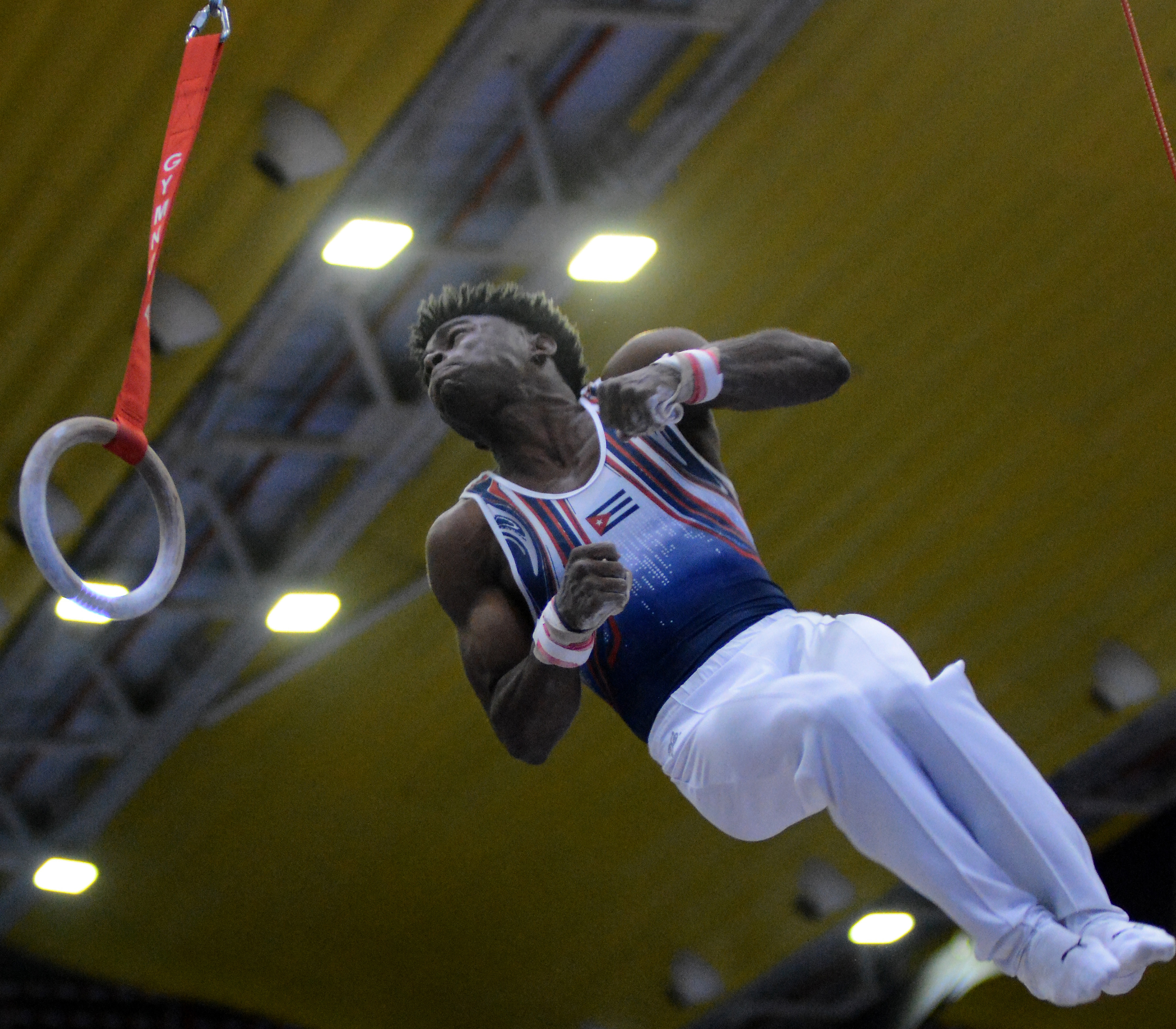 Manrique Larduet sale de las anillas. Foto: Ricardo López Hevia