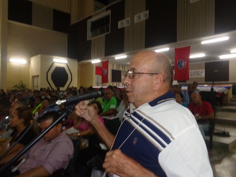 José Mario González, de la Universidad Central, expresó que los trabajadores del municipio han realizado el proceso orgánico del XXI Congreso con responsabilidad