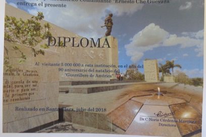 Llega a 5 millones de visitantes Conjunto Escultórico del Che