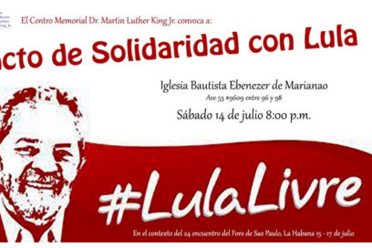 ¡Libertad para Lula Ahora!