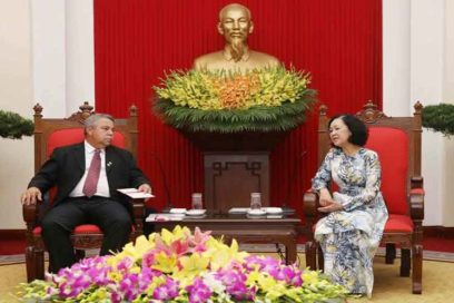 Alta dirigente vietnamita recibe a Secretario General de la CTC