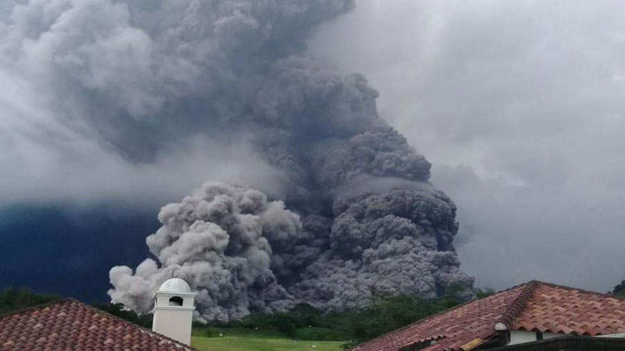 La erupción del volcán de Fuego afectó a casi 2 millones de guatemaltecos. Foto: Cortesía de la entrevistada