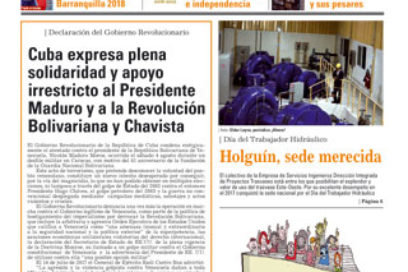 Lunes 6 de agosto de 2018