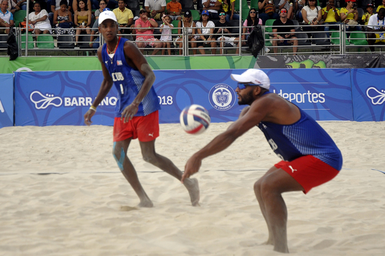La dupla masculina cubana retuvo el cetro en Barranquilla 2018. Foto: José Raúl Rodríguez Robleda