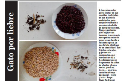 Sobre impurezas en frijoles