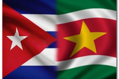 Presidente cubano dialoga con su homólogo de Surinam