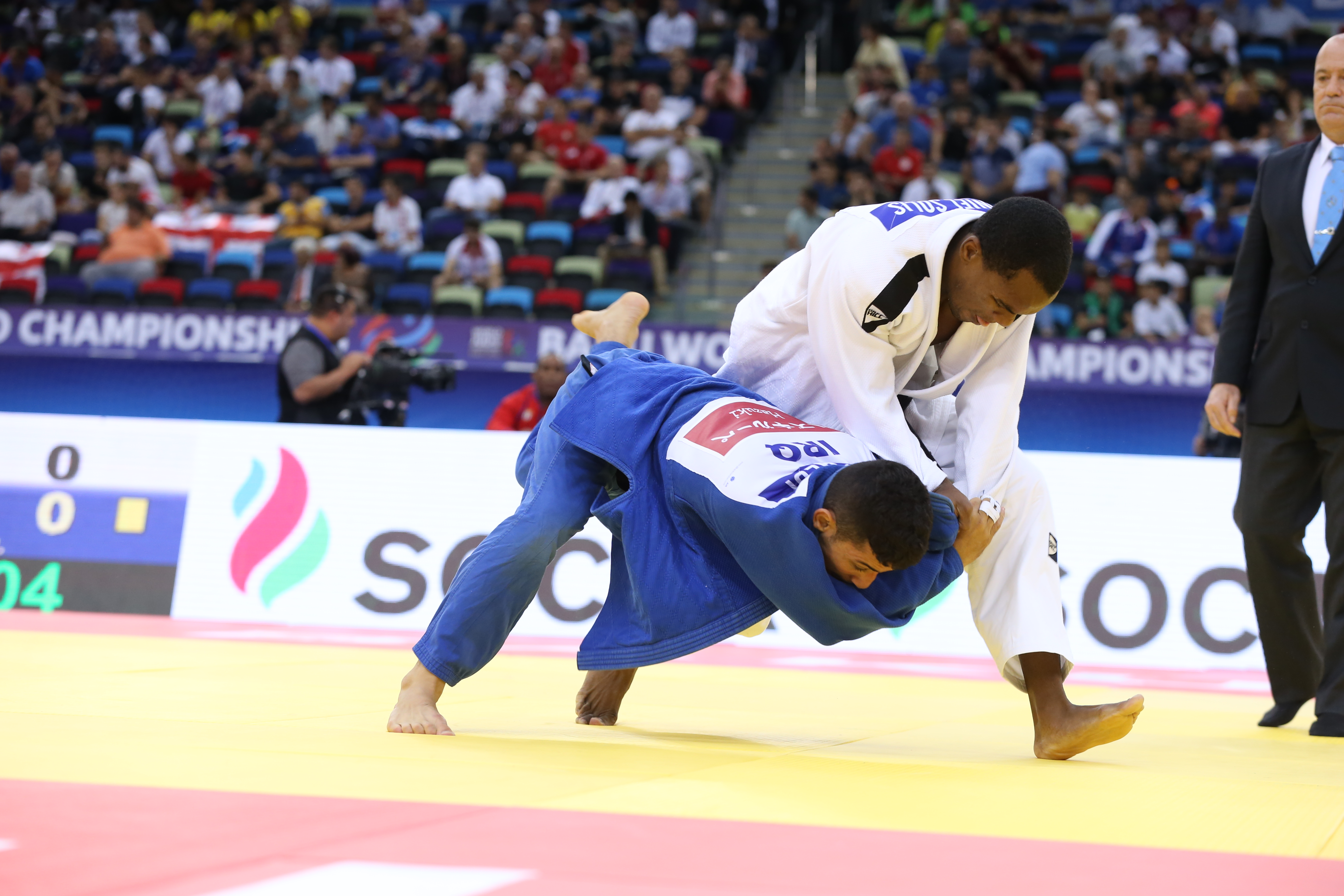 Osniel Solís en el mundial de Bakú. Foto: Emanuele Di- Feliciantonio.