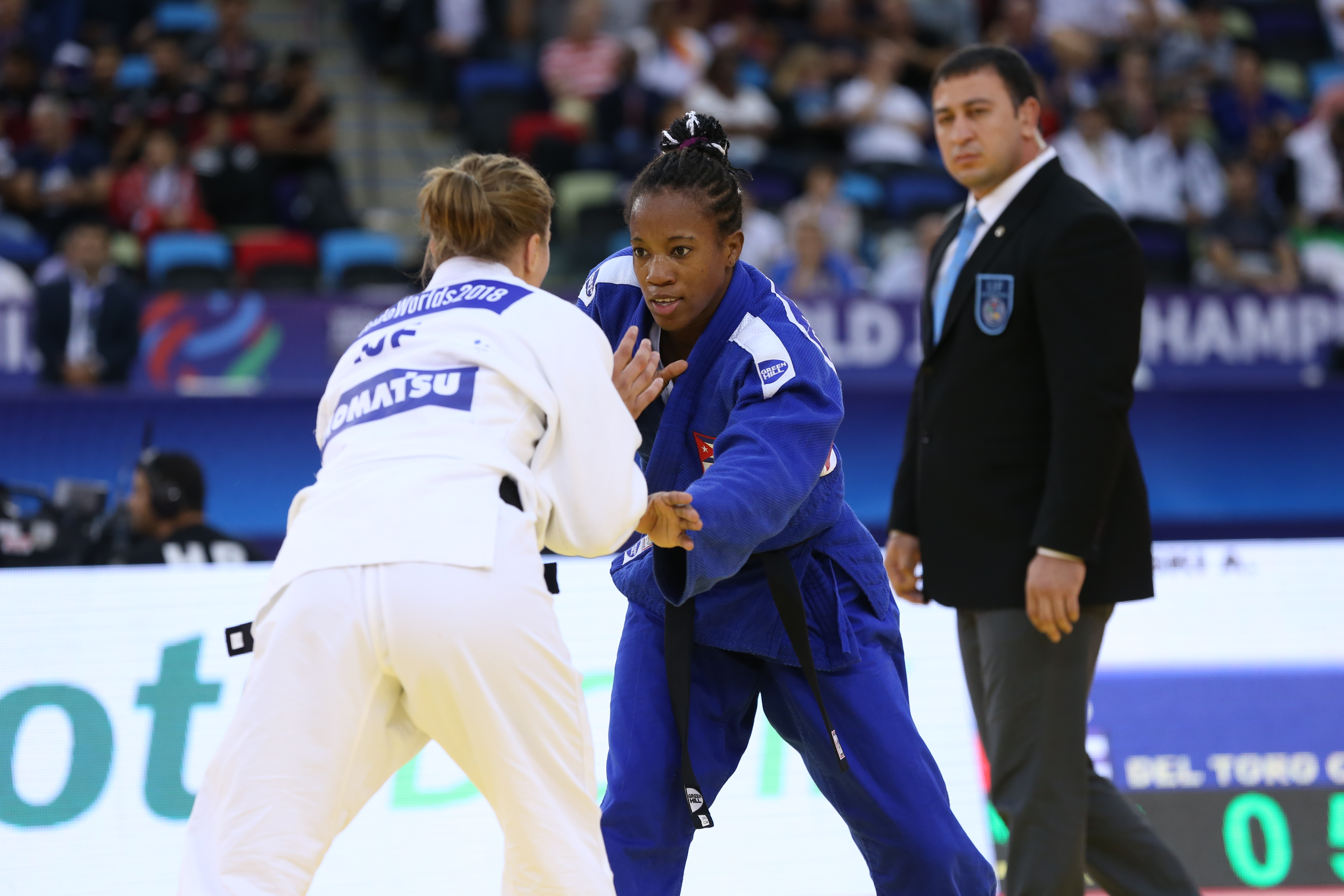 Maylin del Toro, lo mejor por Cuba hasta hoy en el mundial de judo. Foto: Enmanuele Di-